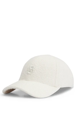 Fluffy-jersey cap with Double B monogram