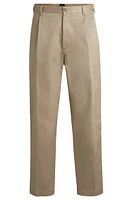 Relaxed-fit trousers cotton twill