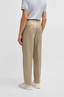 Relaxed-fit trousers cotton twill