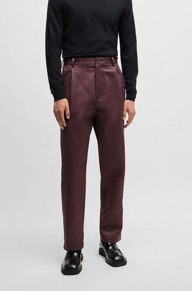 Porsche x BOSS relaxed-fit trousers cotton twill