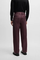 Porsche x BOSS relaxed-fit trousers cotton twill