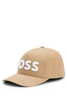 Cotton-twill cap with 3D embroidered logo