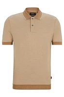 Regular-fit polo shirt cotton and cashmere