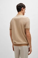 Regular-fit polo shirt cotton and cashmere