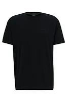 Stretch-cotton relaxed-fit T-shirt with logo prints