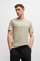 Cotton-jersey regular-fit T-shirt with logo artwork