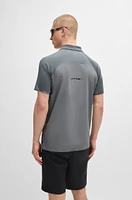 Performance-stretch T-shirt mixed materials