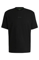 Cotton-jersey T-shirt with tonal logo