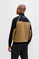 Sweater with color-blocking and logo