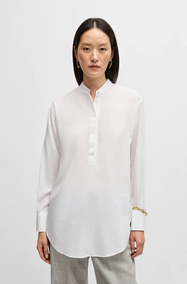 Relaxed-fit blouse easy-iron poplin