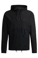 Regular-fit zip-up hoodie with quick-dry performance