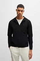 Regular-fit zip-up hoodie with quick-dry performance