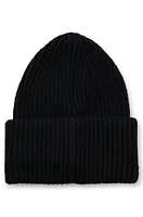 Porsche x BOSS chunky-rib beanie hat with special branding