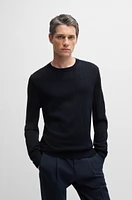 Structured-silk sweater a regular fit