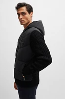 Porsche x BOSS mixed-material hooded jacket with special branding