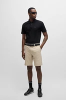 Relaxed-fit polo shirt cotton jacquard with logo