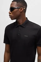 Relaxed-fit polo shirt cotton jacquard with logo