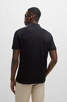 Relaxed-fit polo shirt cotton jacquard with logo