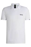 BOSS x Matteo Berrettini V-insert slim-fit polo shirt