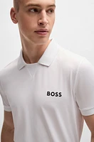 BOSS x Matteo Berrettini V-insert slim-fit polo shirt