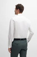 Slim-fit shirt easy-iron stretch-cotton poplin