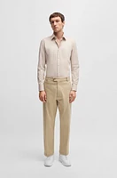 Slim-fit shirt easy-iron stretch-cotton twill