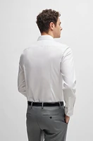 Slim-fit shirt easy-iron cotton poplin