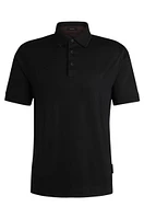 Porsche x BOSS mercerized-cotton polo shirt with logo detail