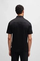 Porsche x BOSS mercerized-cotton polo shirt with logo detail