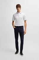 Porsche x BOSS mercerized-cotton polo shirt with logo detail