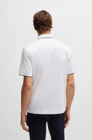 Porsche x BOSS mercerized-cotton polo shirt with logo detail