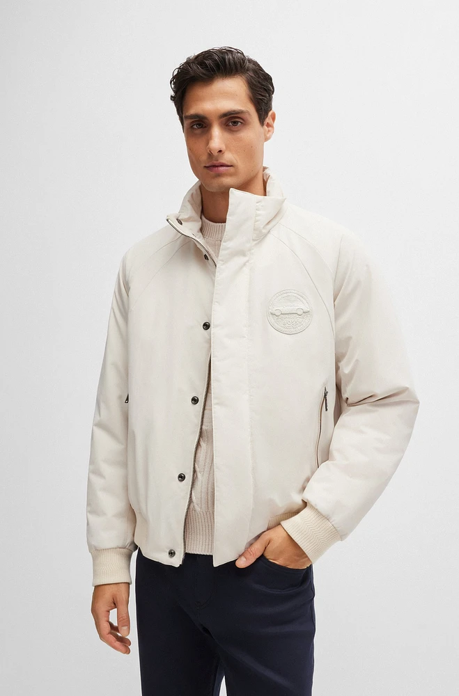 Porsche x BOSS water-repellent jacket with special branding