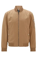 Water-repellent jacket a regular fit