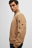 Water-repellent jacket a regular fit