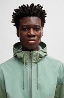 Water-repellent jacket a regular fit