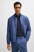 Slim-fit shirt structured performance-stretch material