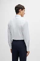 Regular-fit shirt structured performance material