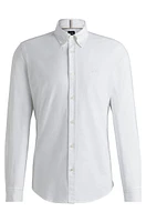 Slim-fit shirt Oxford cotton with logo