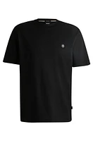 Mercerized-cotton T-shirt with Double B monogram