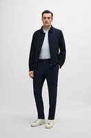 Slim-fit trousers stretch wool