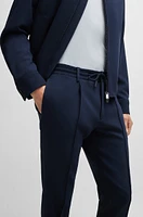 Slim-fit trousers stretch wool