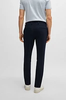 Slim-fit trousers stretch wool