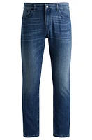 Slim-fit jeans blue mechanical-stretch denim