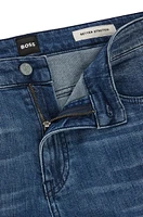 Slim-fit jeans blue mechanical-stretch denim