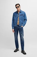 Slim-fit jeans blue mechanical-stretch denim