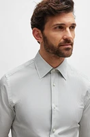 Slim-fit shirt striped cotton