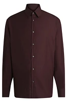 Regular-fit shirt cotton poplin