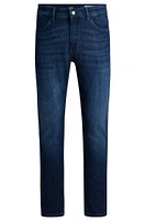 Slim-fit jeans blue mechanical-stretch denim