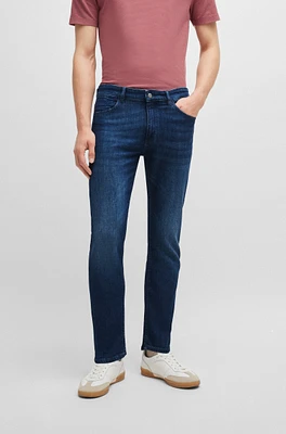 Slim-fit jeans blue mechanical-stretch denim