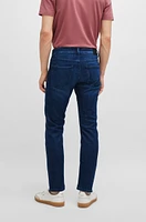 Slim-fit jeans blue mechanical-stretch denim